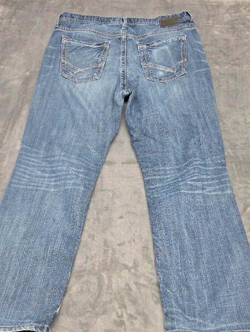 BKE Seth Men's Faded Blue Relaxed Jeans